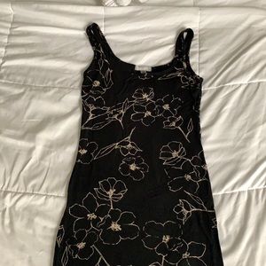 Billabong black and white floral dress